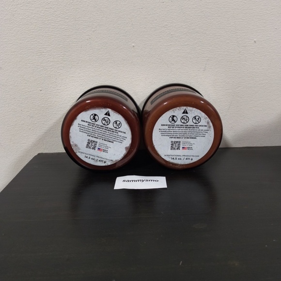 Scentsational PUMPKIN GINGERSNAP, cinnamon Candle Glass Jar soy Wax 14.5oz x2 - Picture 3 of 5